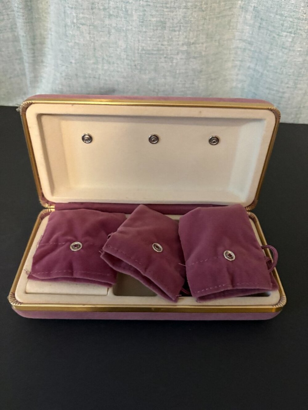 Lavender Purple Velvet Jewelry Box Size 4x8